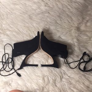 Beautiful isa tapia Ellen lace up suede heels